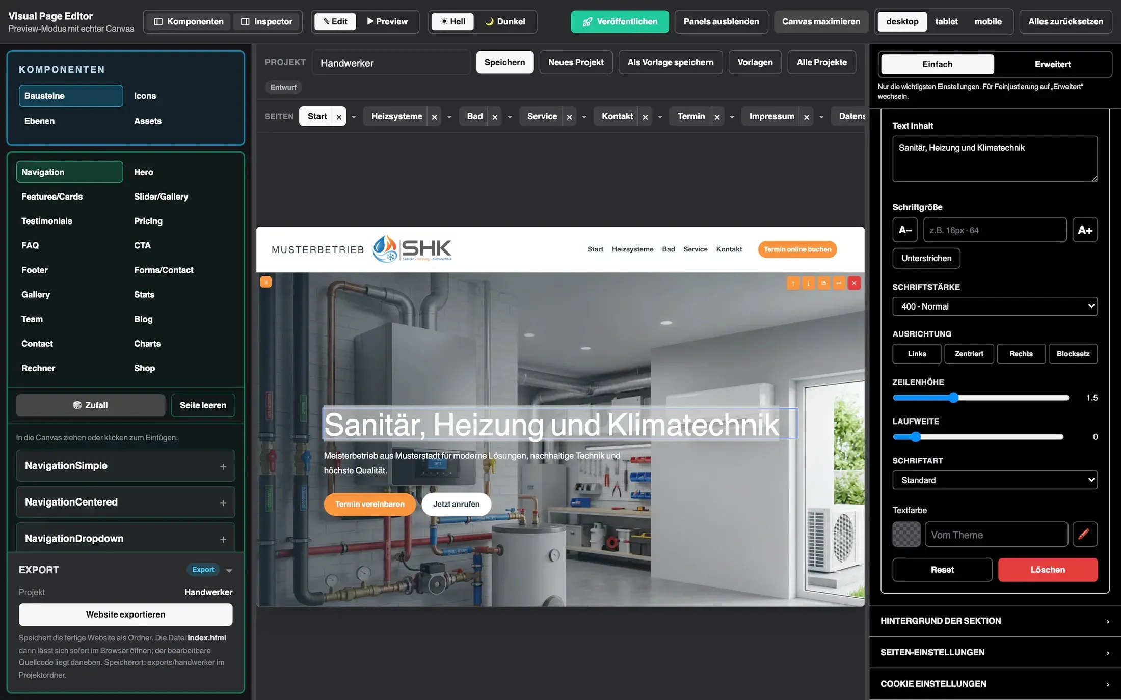 Visual Page Editor gallery image