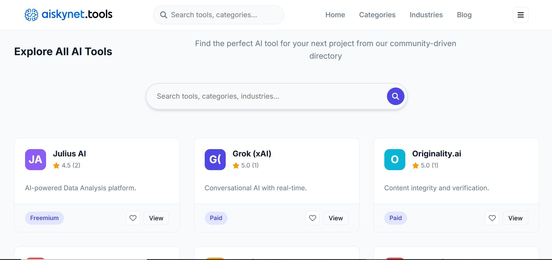 AiSkyNet - All Ai Tools In One Place - Main product screenshot demonstrating key features and user interface
