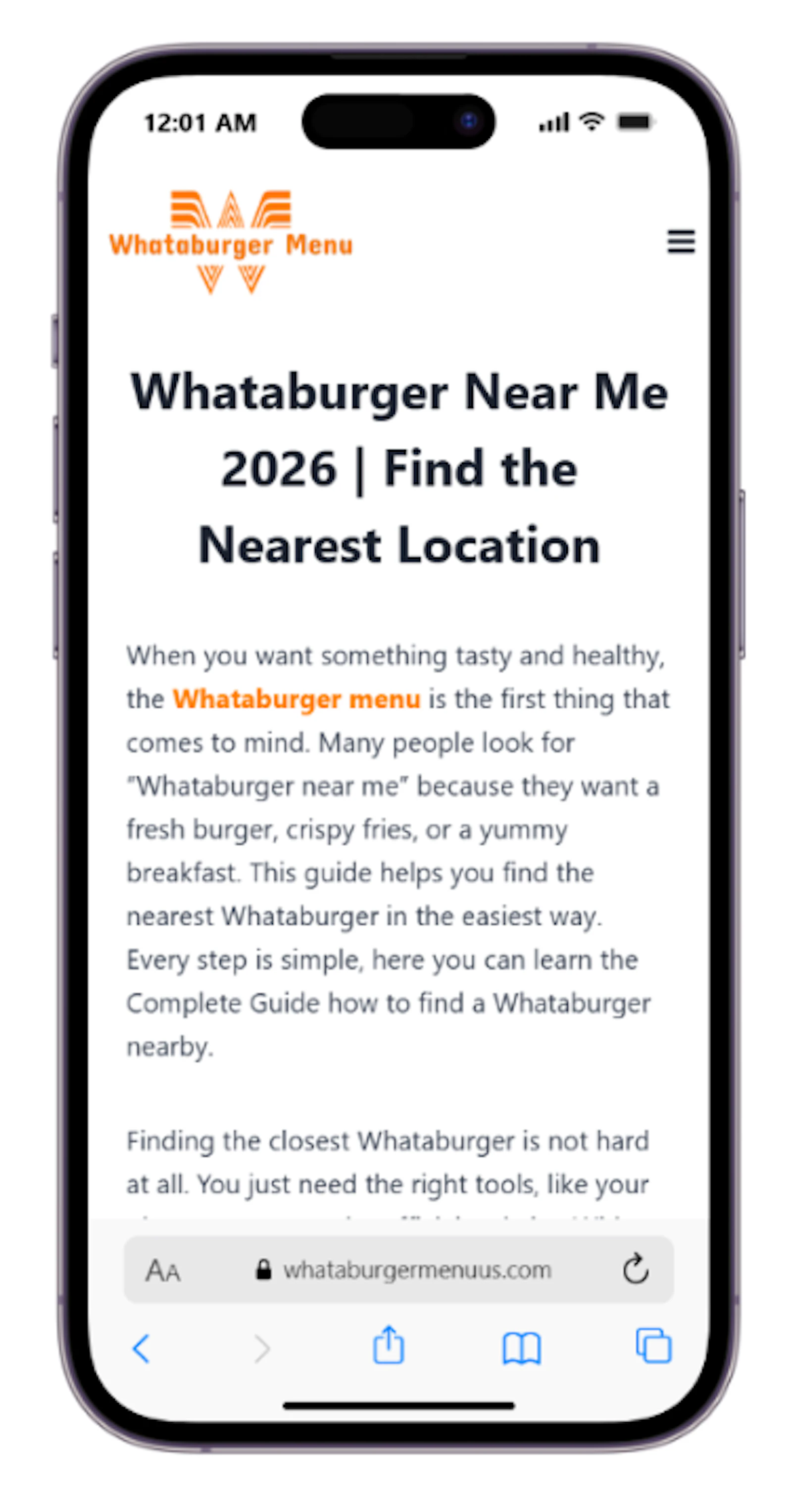 Whataburger Price & Location Database screenshot 2