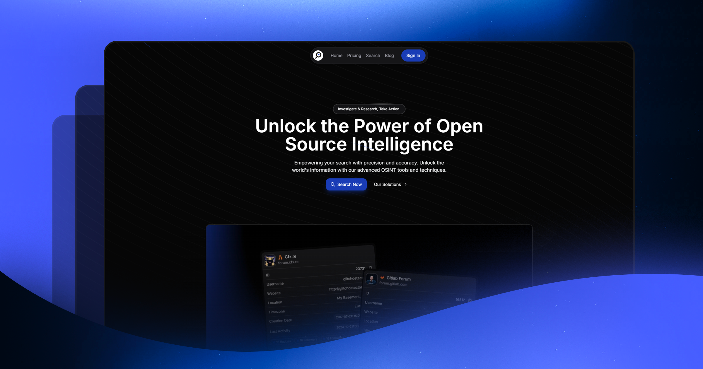 Osintly - Ontgrendel de kracht van open-source intelligentie. media 1