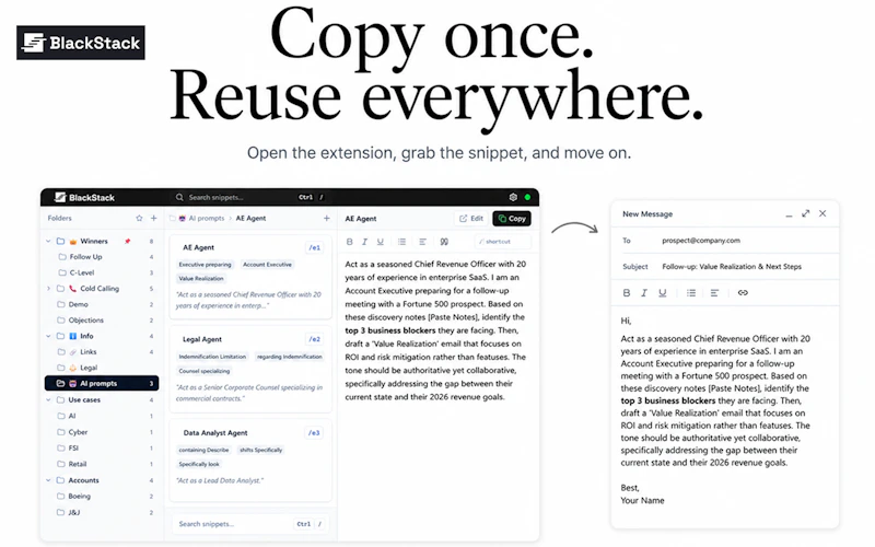 BlackStack Chrome Extension screenshot 3