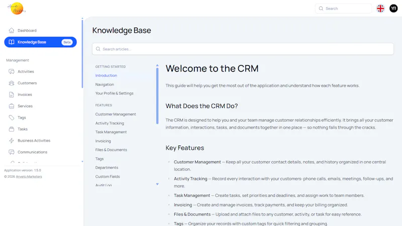 Anveto CMMS screenshot 3