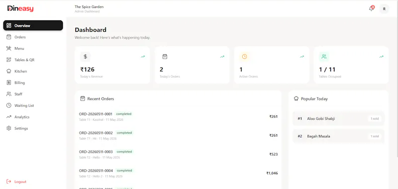 Dineasy screenshot 2
