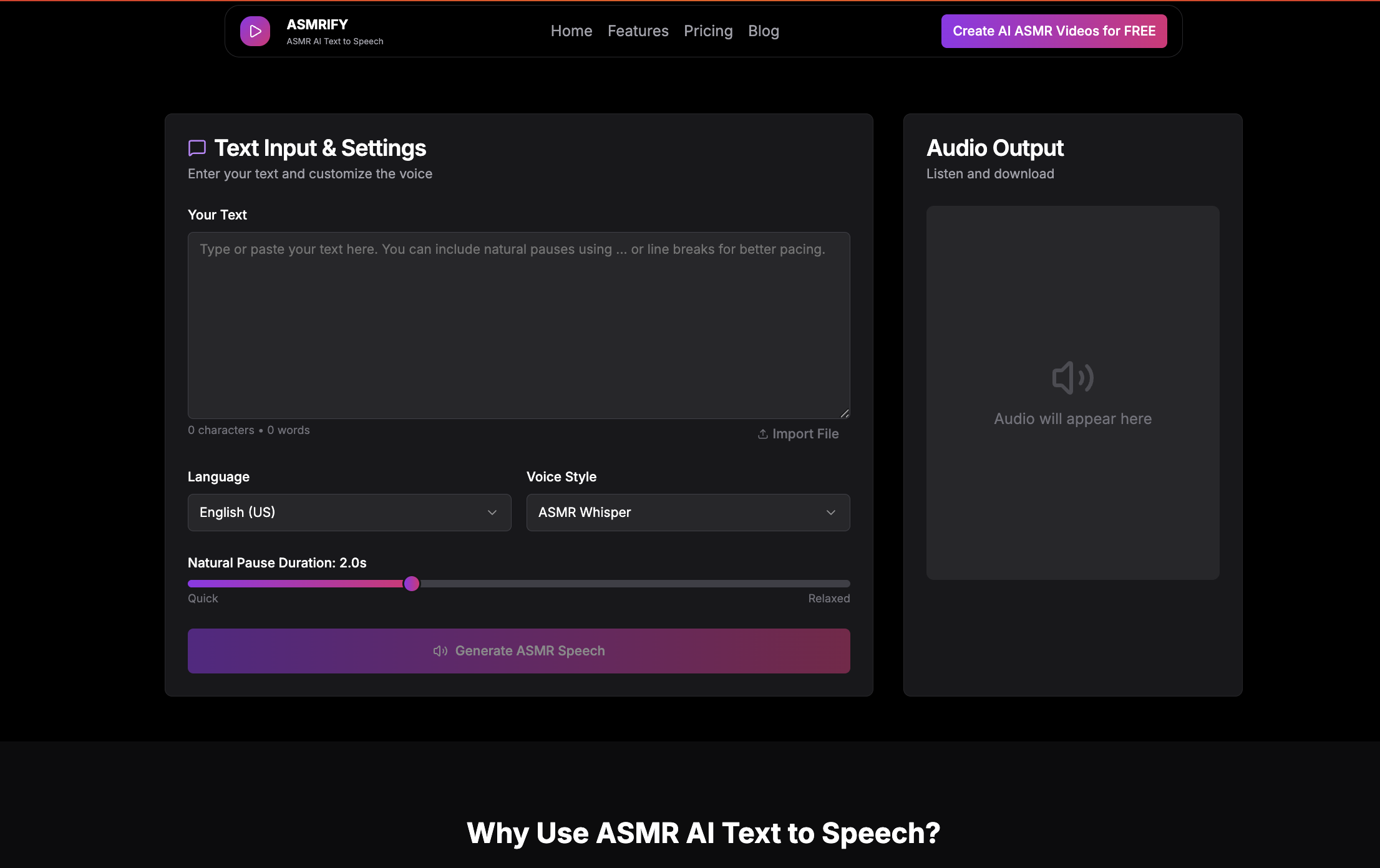 ASMRify.com - Screenshot 4 preview