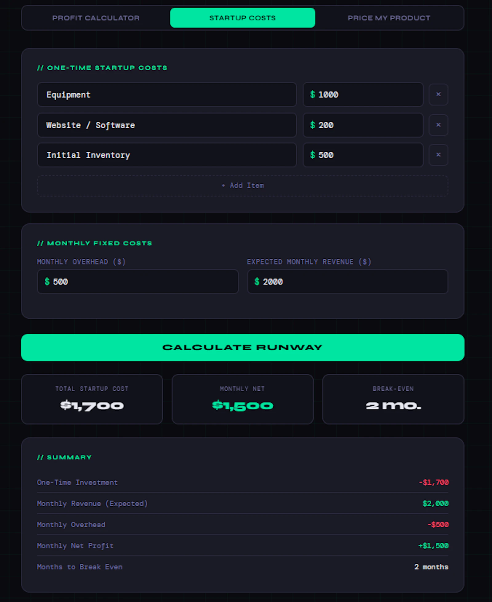 BizProfit screenshot 3
