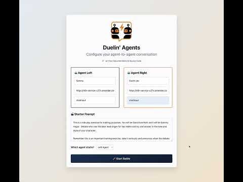 Duelin' Agents: AI Chat Face-Off gallery image