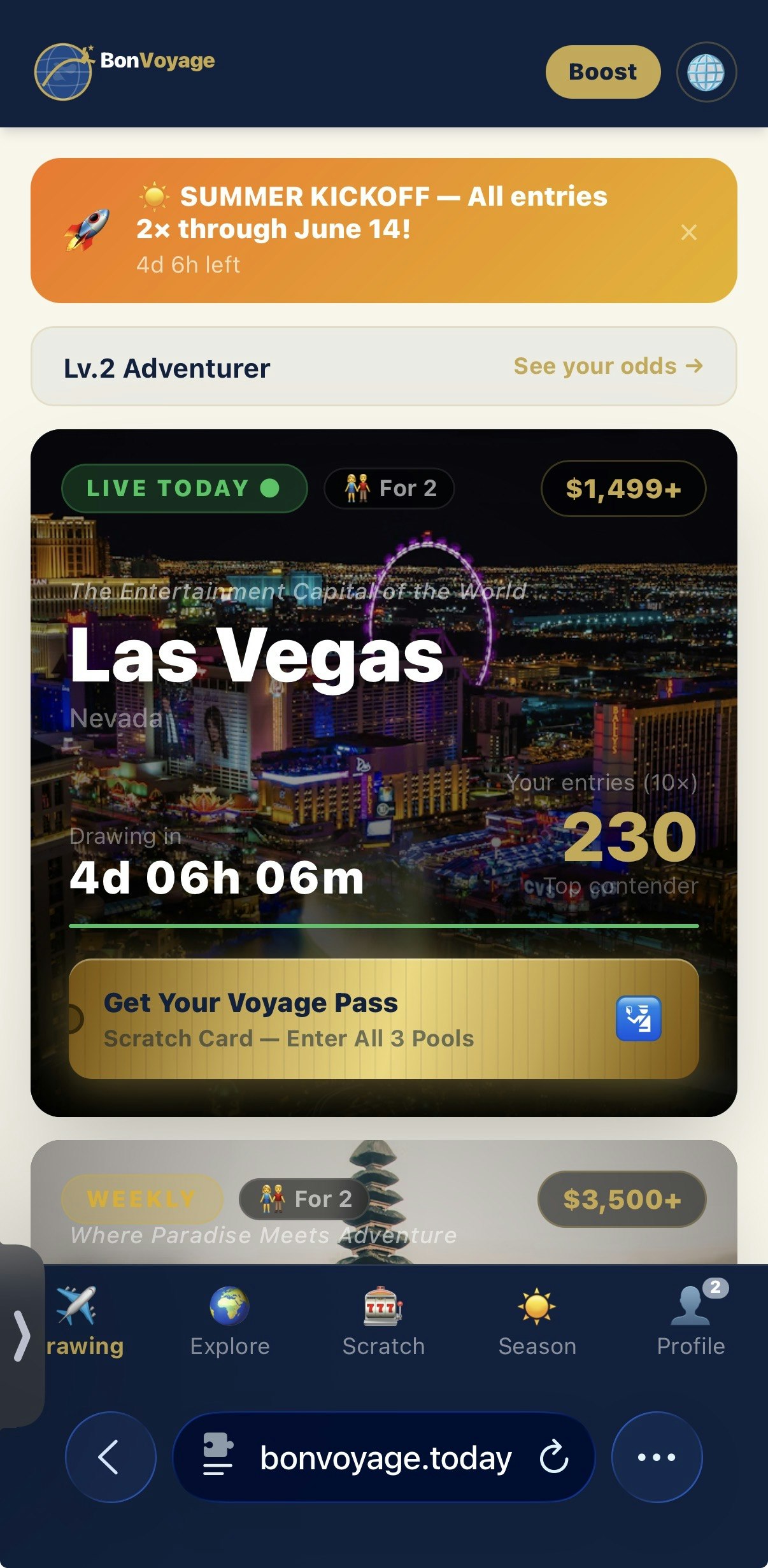 BonVoyage — Win a Vacation Every Day gallery image