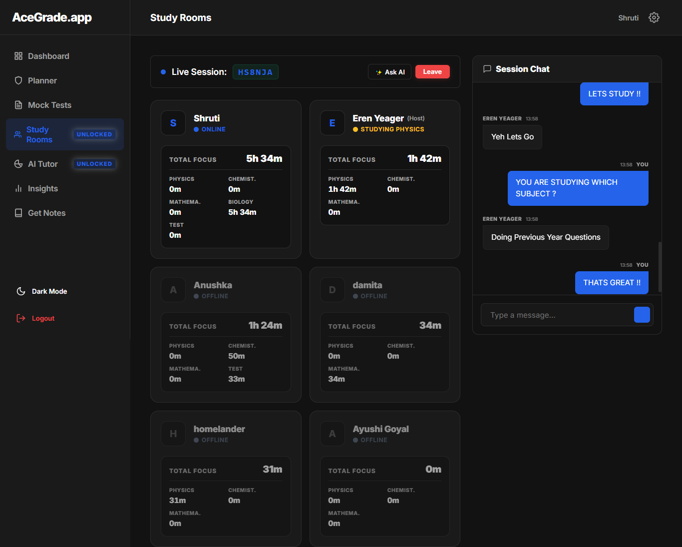 AceGrade - Screenshot 2 showing product features and functionality
