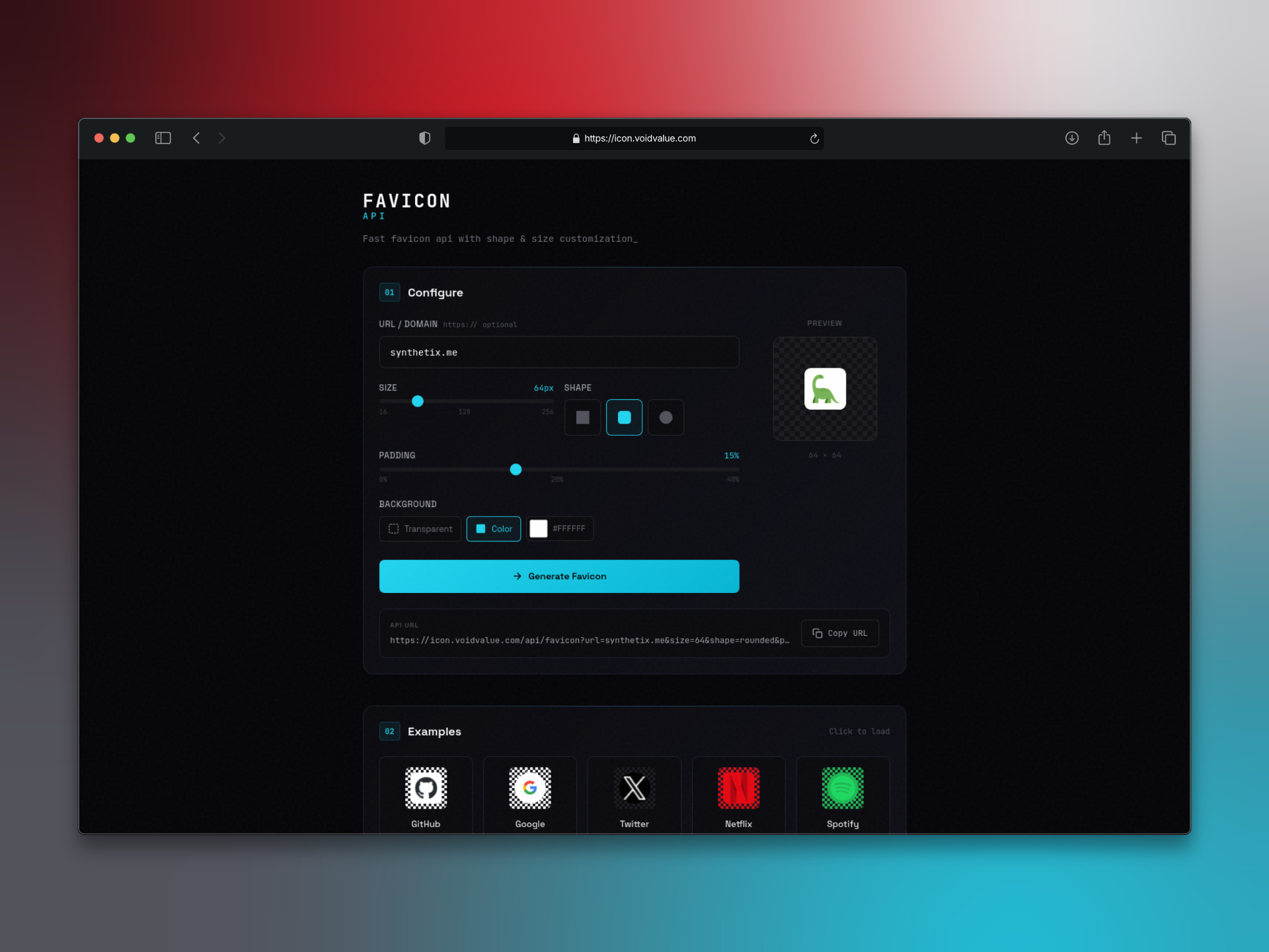 Favicon API gallery image