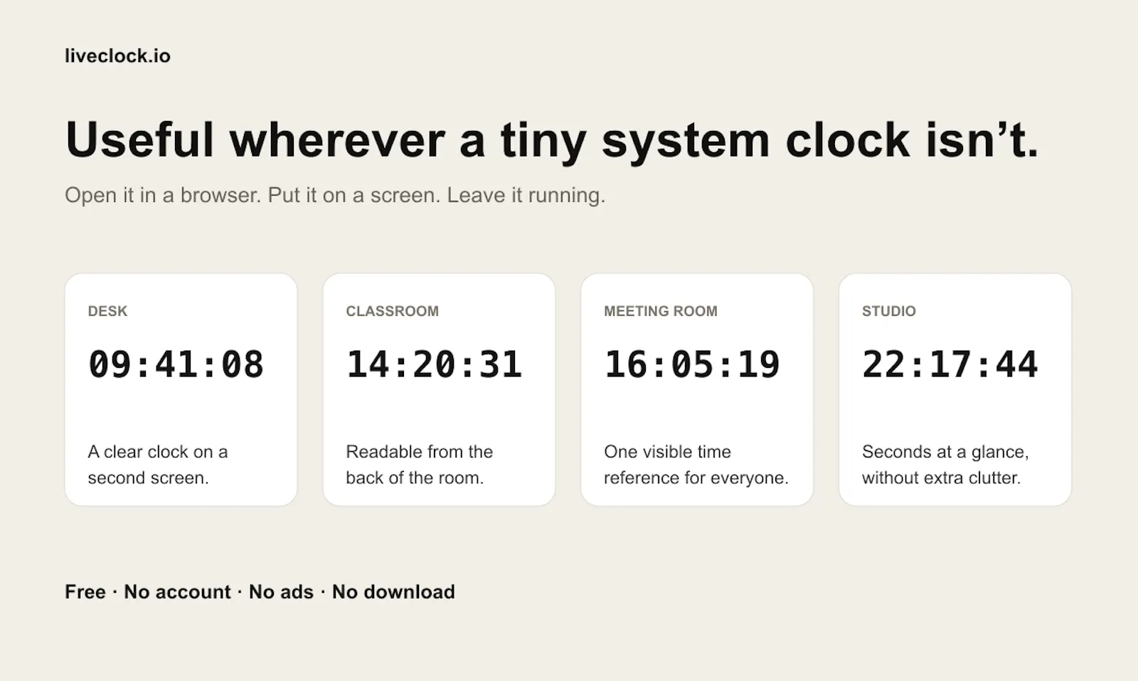 LiveClock Online screenshot 4
