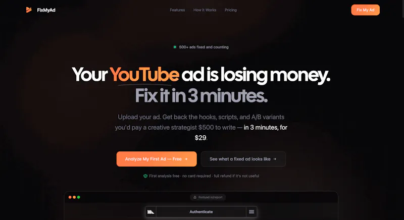 FixMyAd screenshot 1