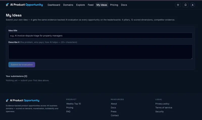 AI Product Opportunity screenshot 5
