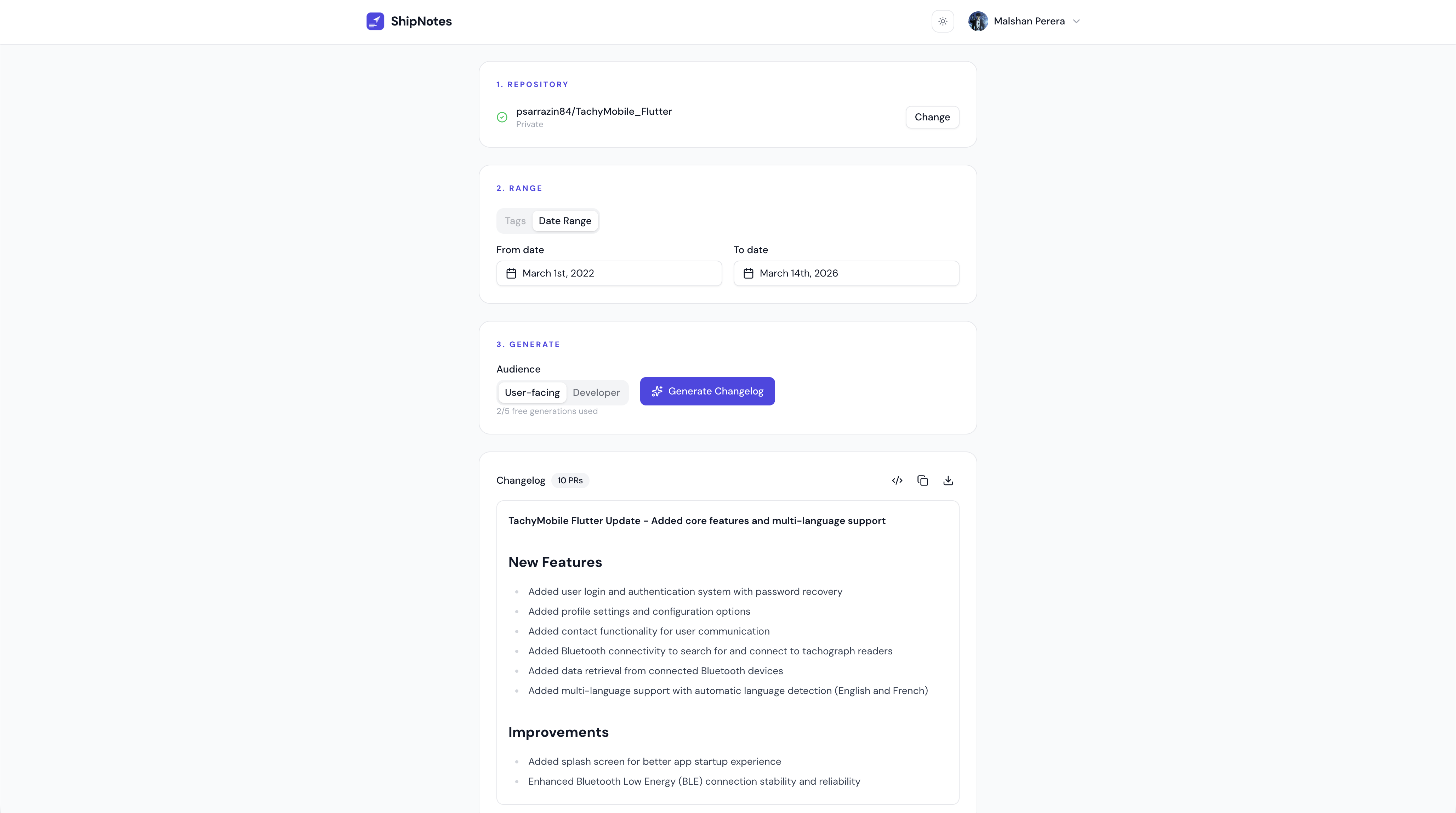 ShipNotes gallery image