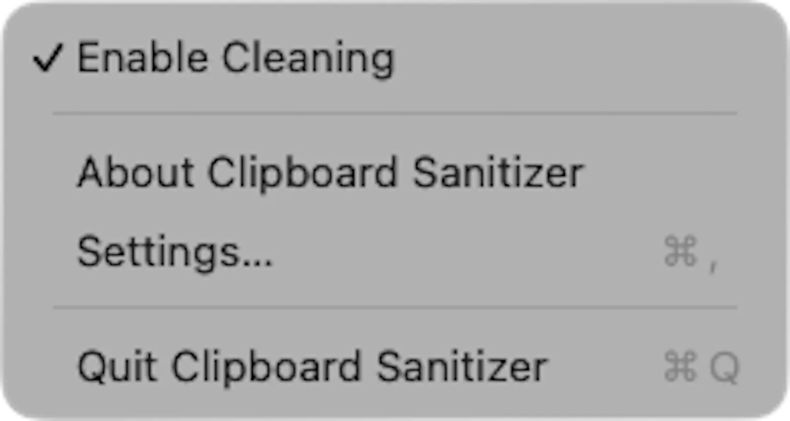 Clipboard Sanitizer screenshot 3