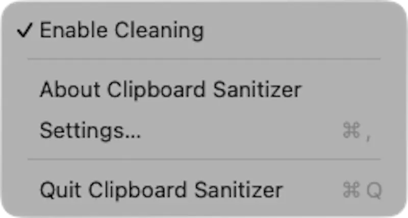 Clipboard Sanitizer screenshot 3