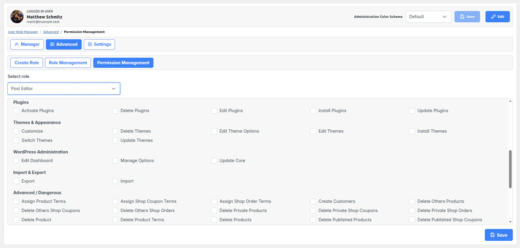 WP EQ Web Role Manager gallery image