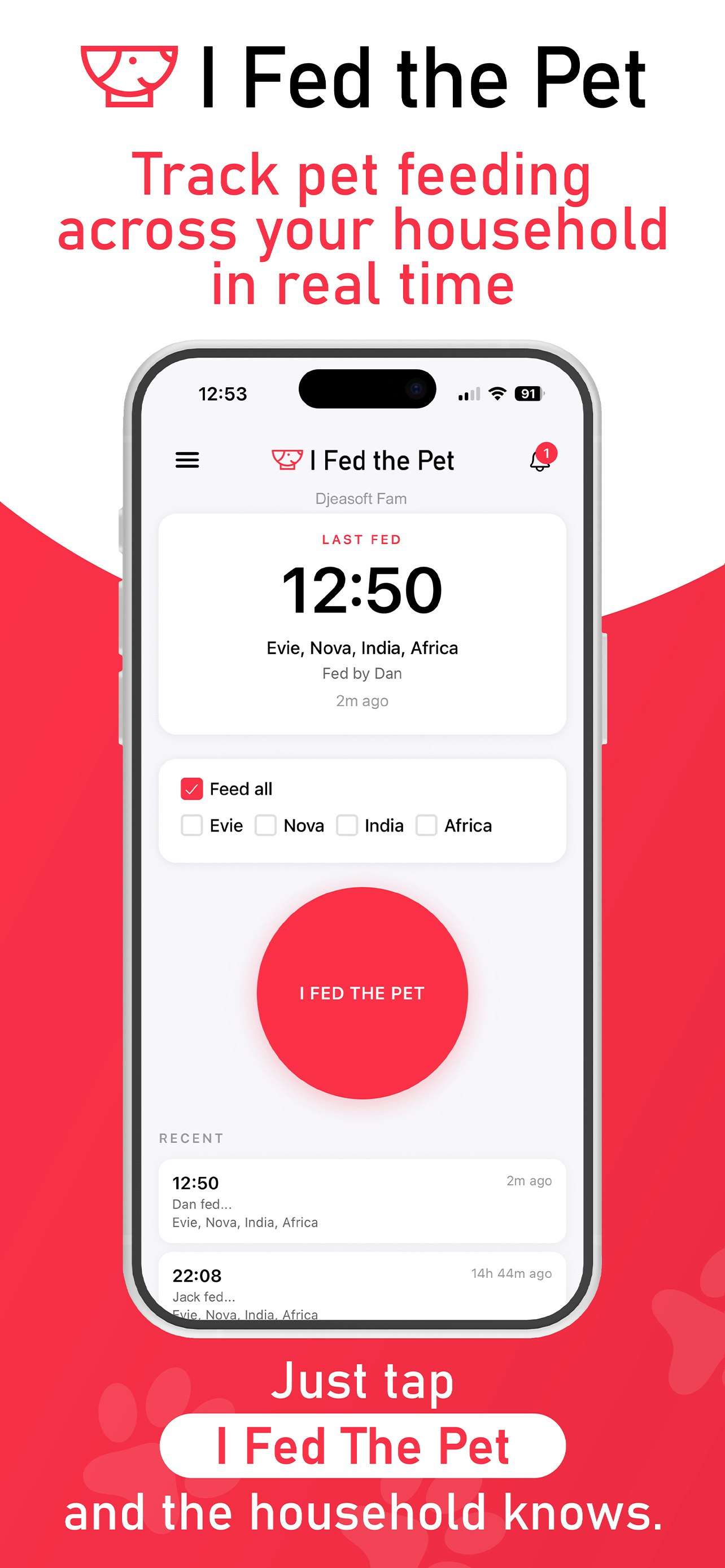 I Fed the Pet: Feed Tracker gallery image