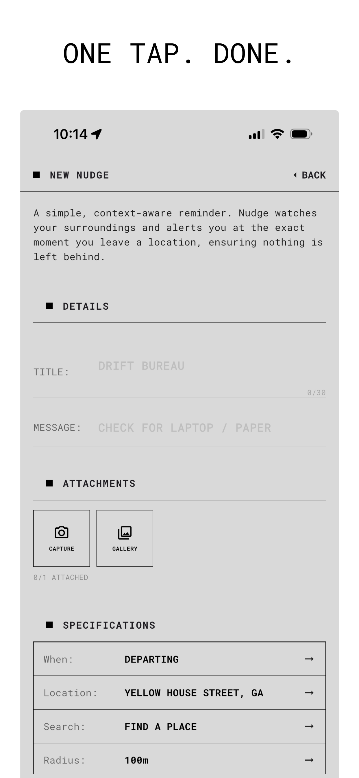 Nudge - Screenshot 4 showing product features and functionality