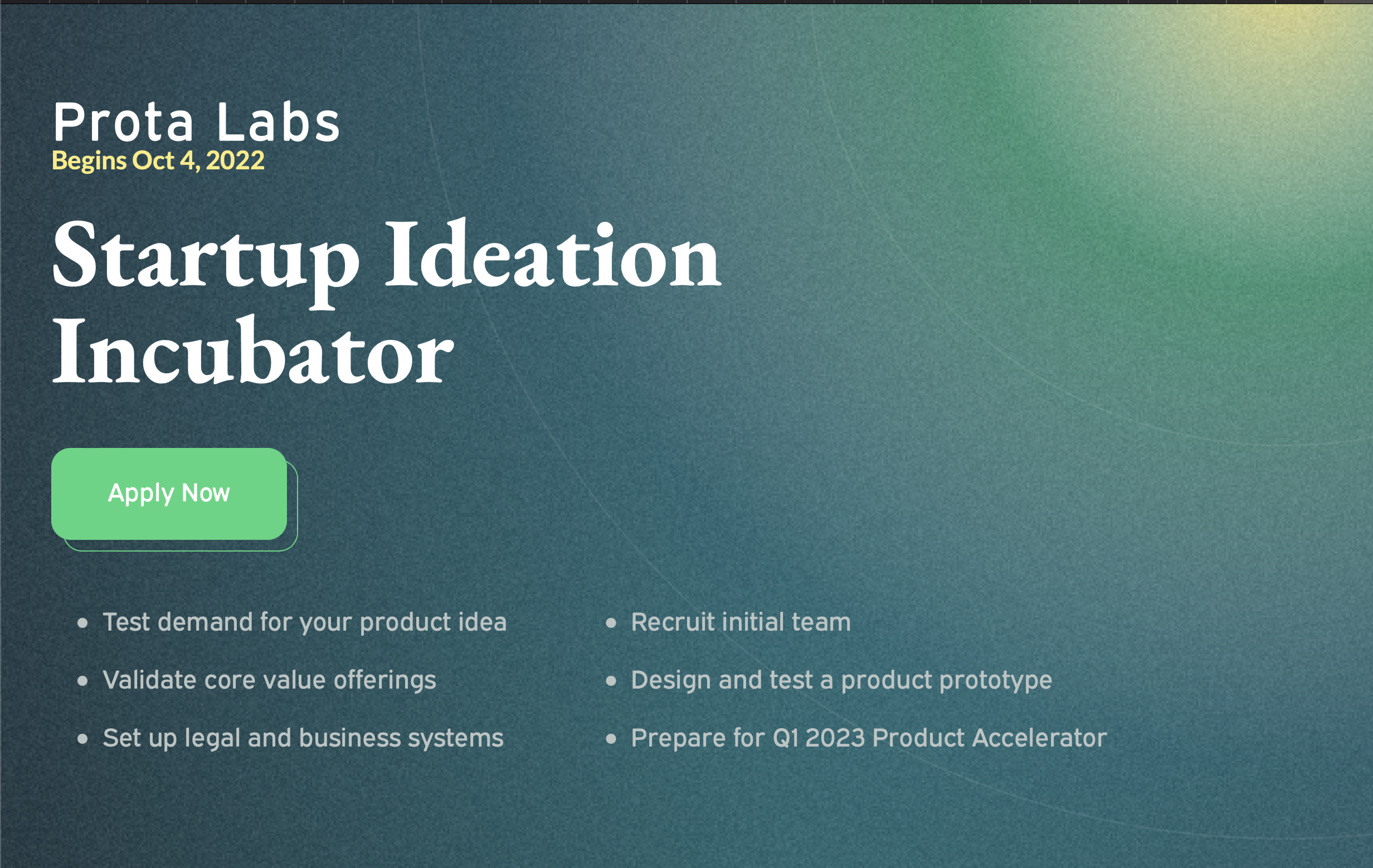 Incubadora de Ideação de Startup