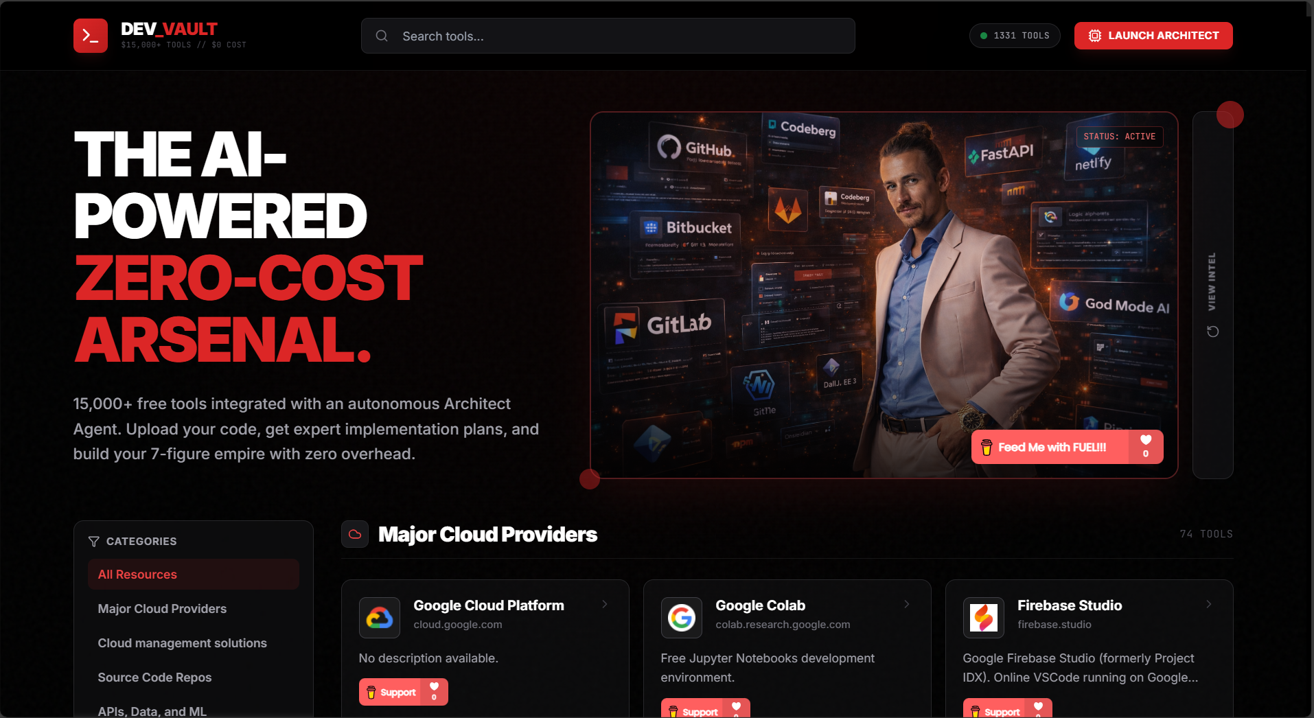 The Dev Vault - The AI-Powered Zero-Cost - Screenshot 3 showing product features and functionality