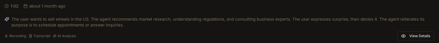 DubCall AI Voice Agents - Screenshot 2 showing product features and functionality