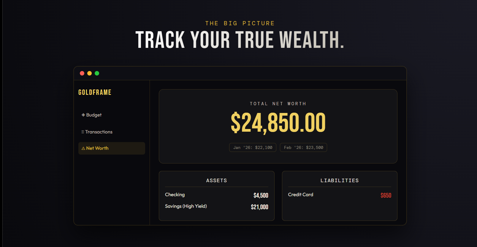 GoldFrame Budget gallery image