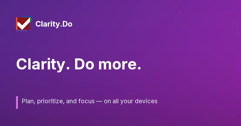 Clarity.Do screenshot 1