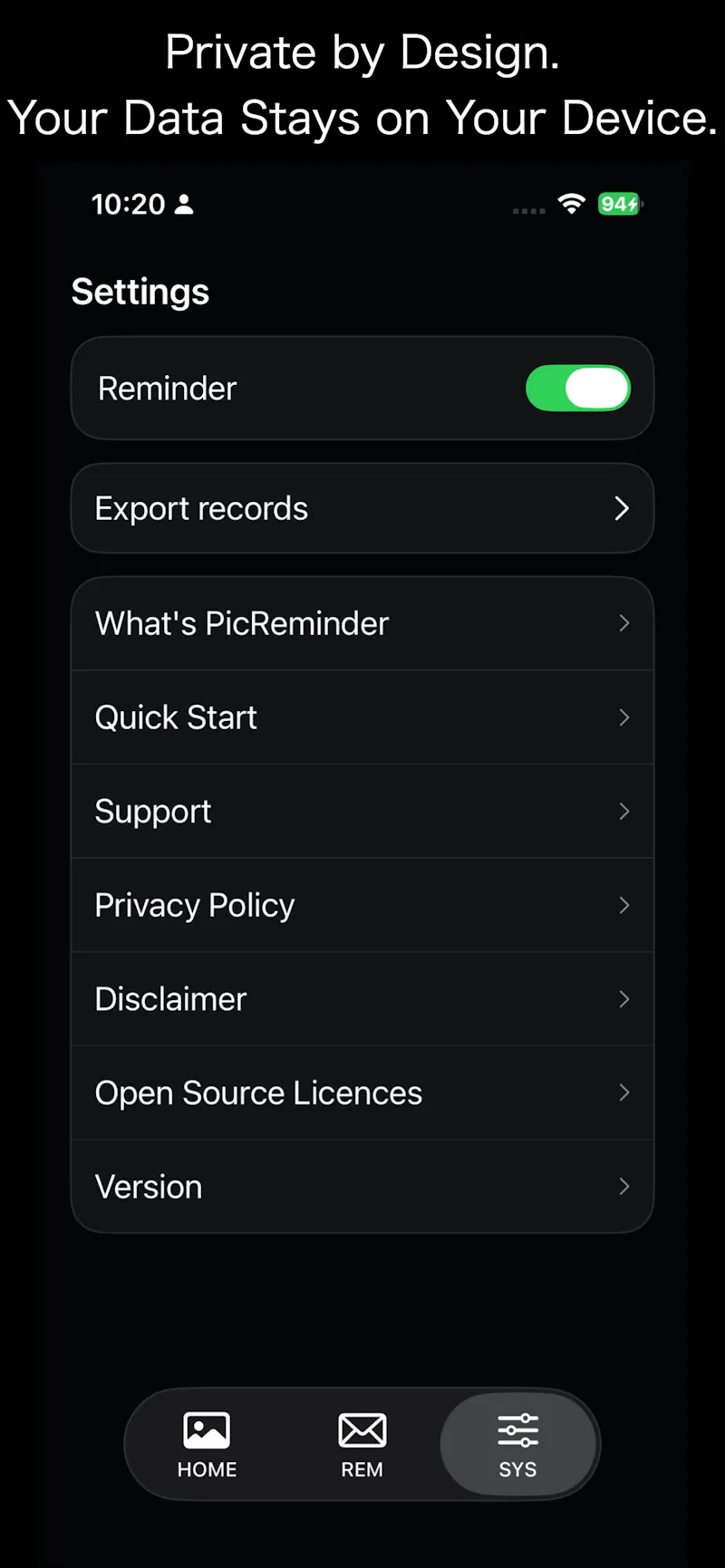 PicReminder screenshot 4