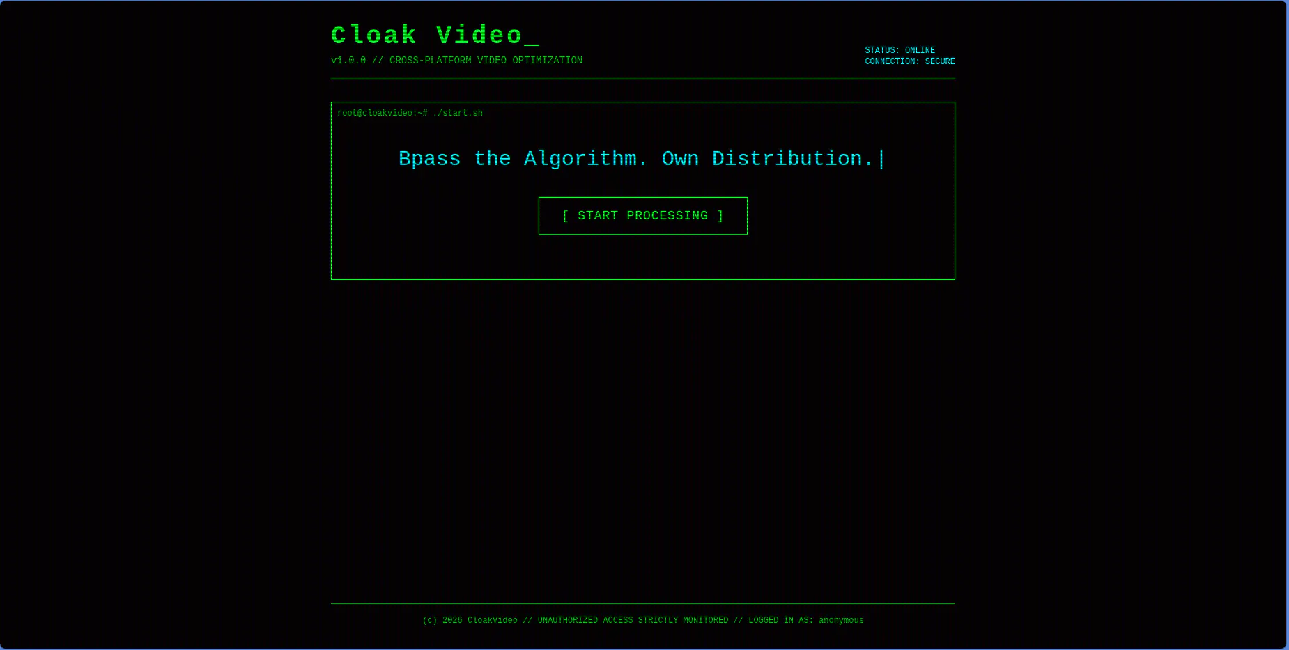 Cloak Video product banner