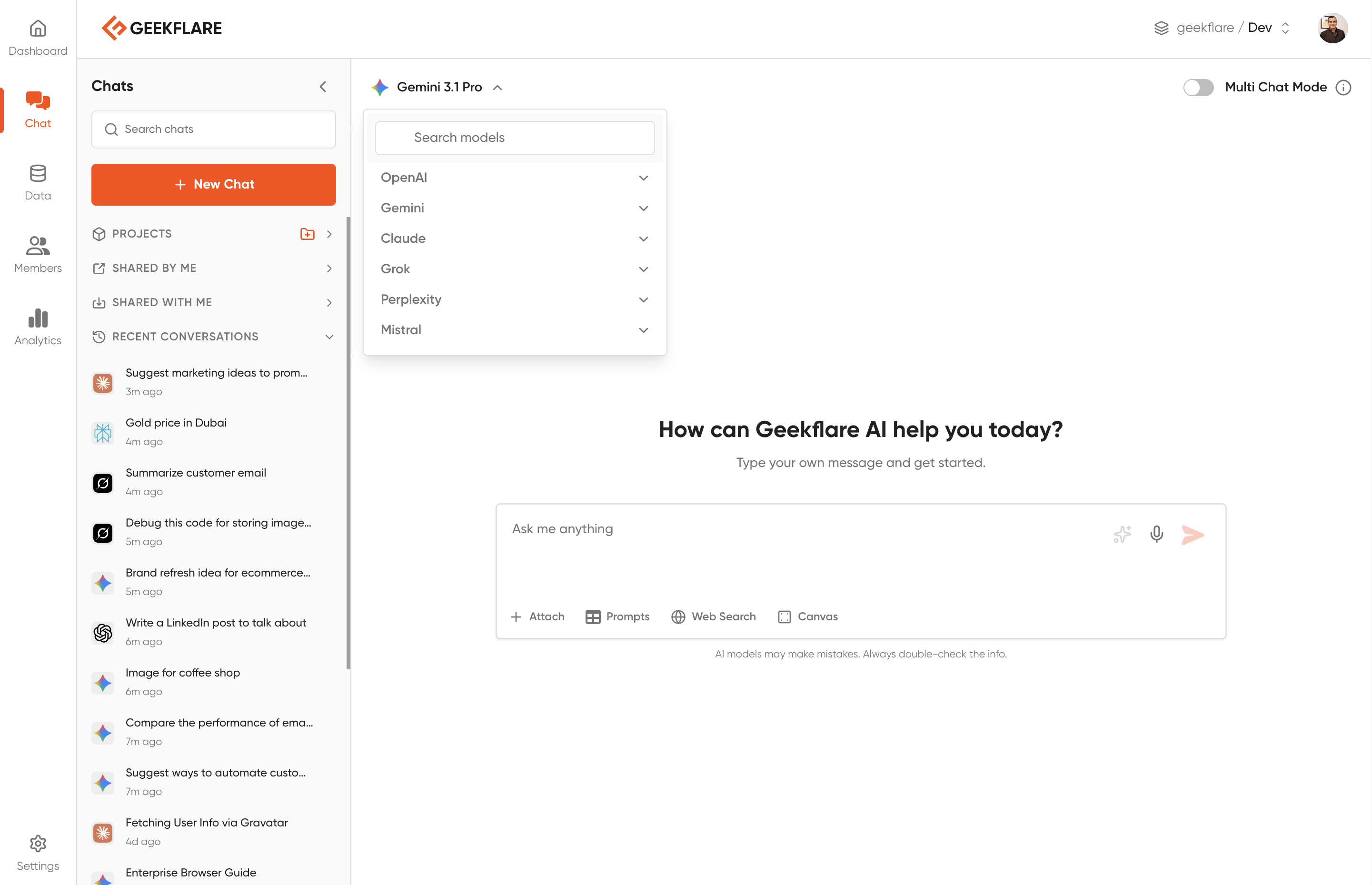 Geekflare Chat gallery image