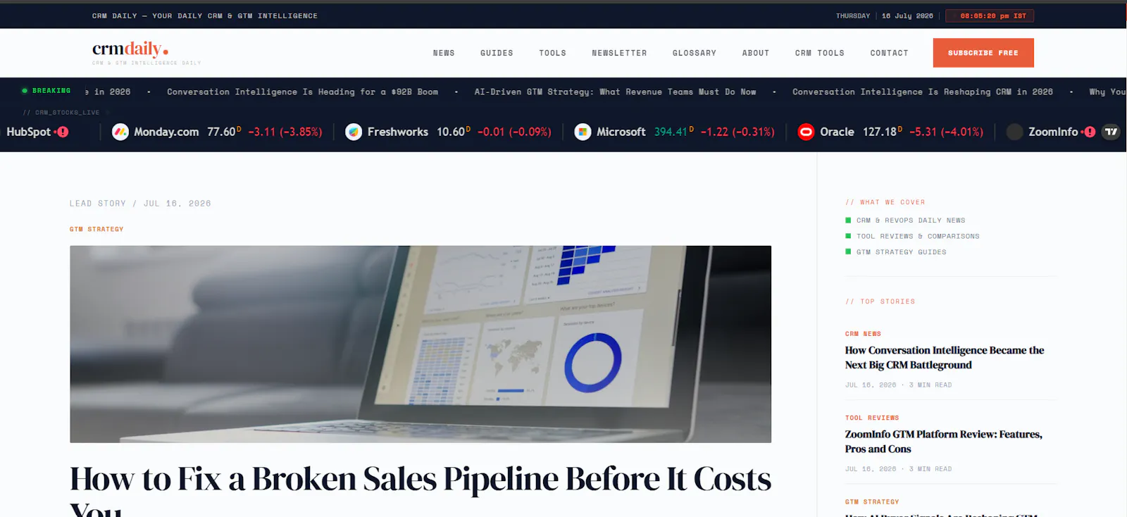 CRM Daily screenshot 1