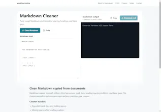 Word to Markdown Converter Online gallery image