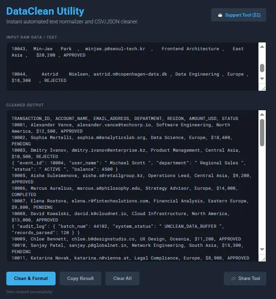 DataClean Utility gallery image