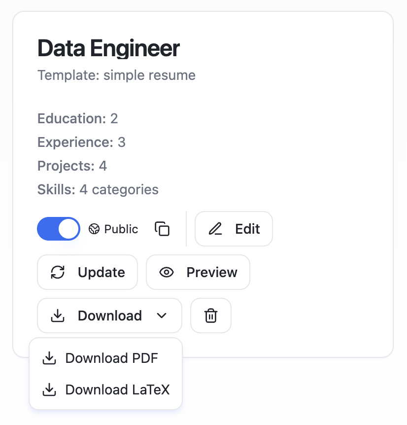 LeveledCV - Screenshot 4 preview