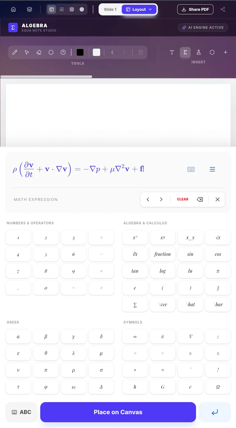 Equa Note screenshot 2