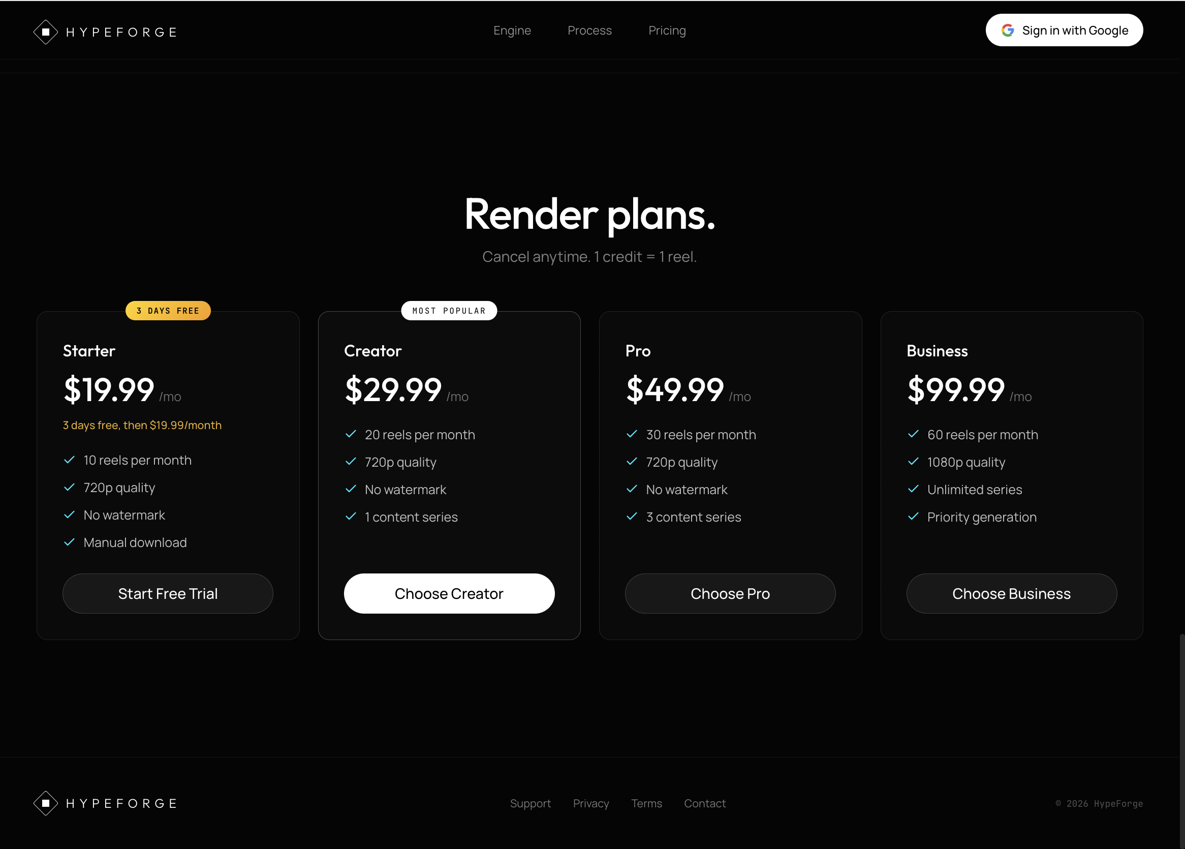 Hypeforge — Turn ideas into viral videos gallery image