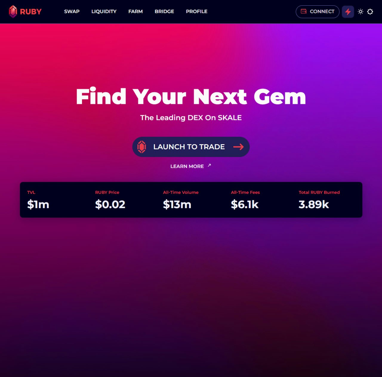 وسائط Ruby.Exchange - أول AMM التي تعمل بالطاقة NFT مع رسوم الغاز صفرية! 1