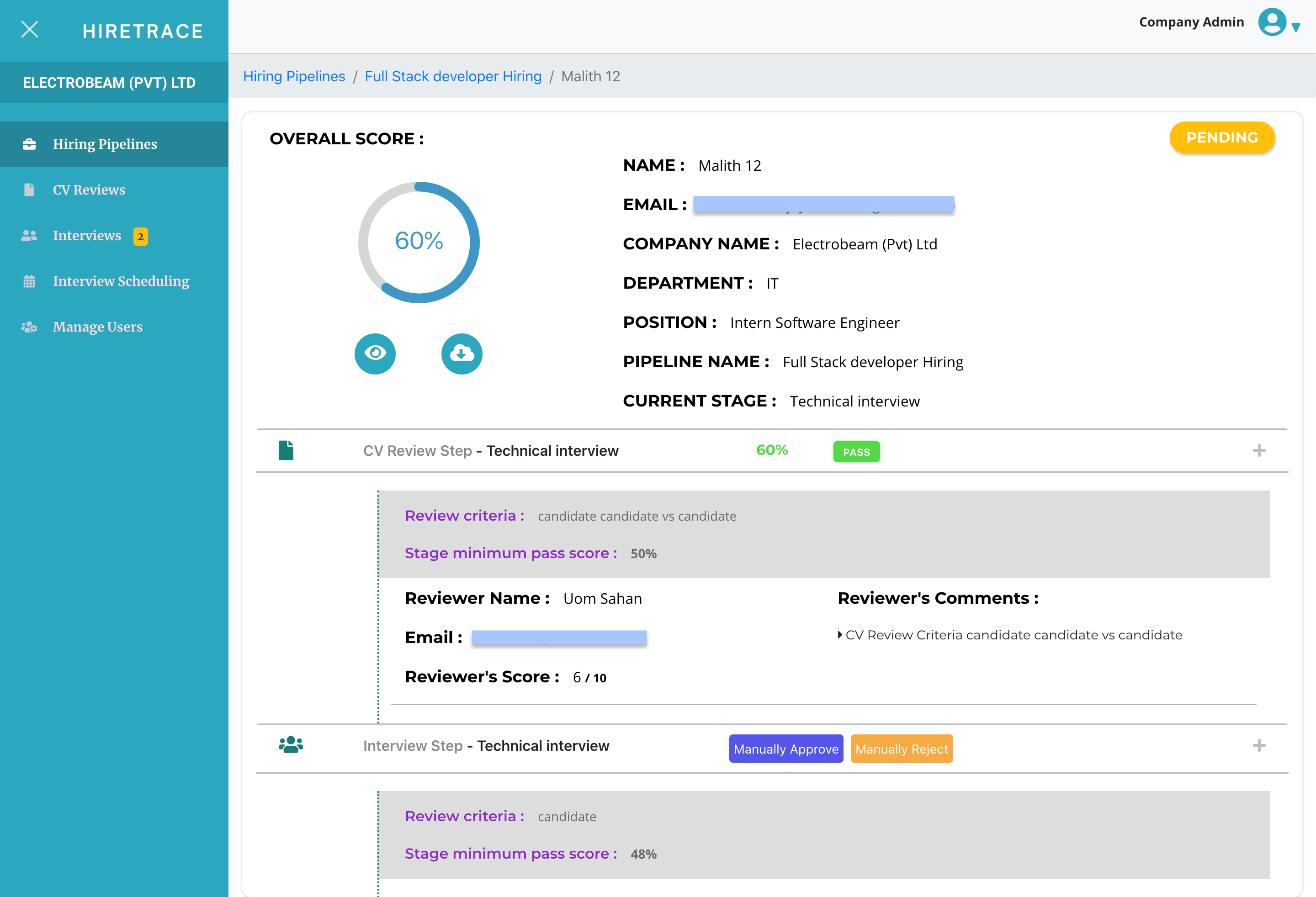 HireTrace gallery image
