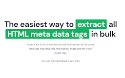 Bulk Meta Tag Extractor media 1