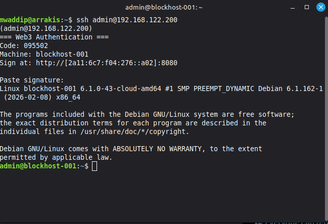 BlockHost OS - Screenshot 5 showing product features and functionality