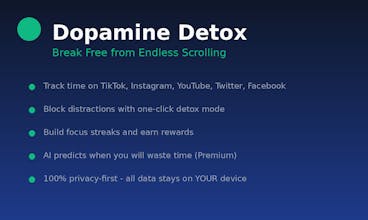 Dopamine Detox Chrome Extension gallery image