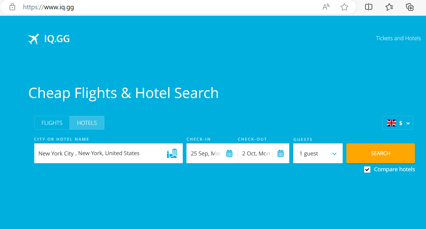 startuptile IQ.gg-Cheap flight tickets and hotel booking aggregator/search