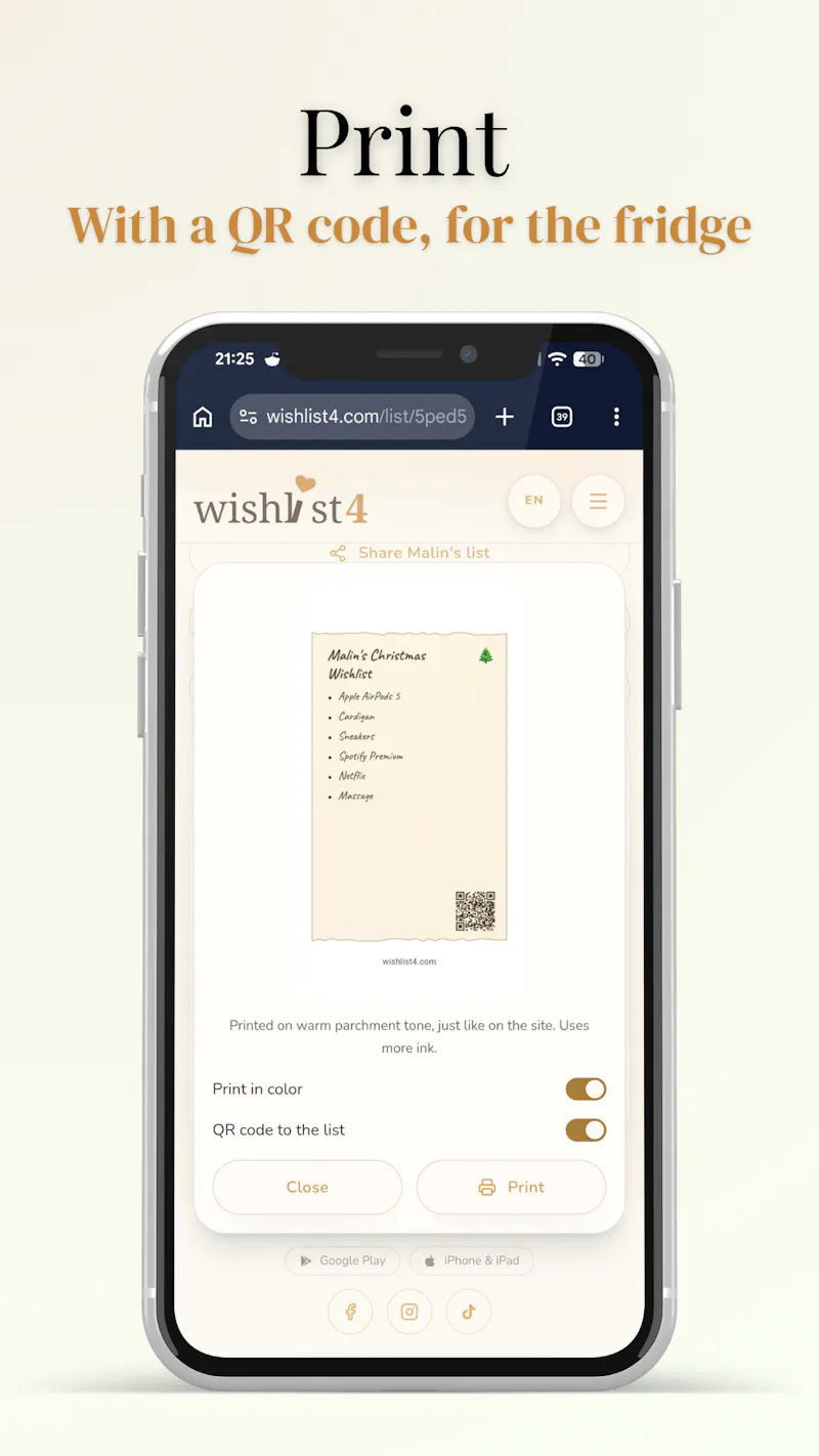 Wishlist4 screenshot 5