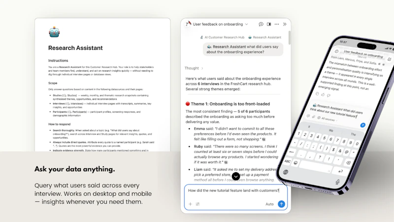 AI Customer Research Hub in Notion screenshot 7