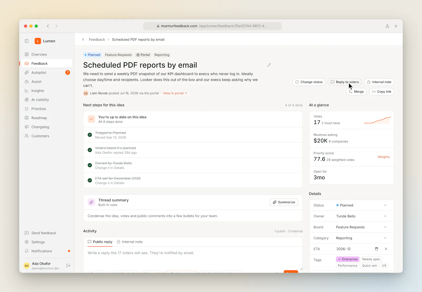Murmur screenshot 5