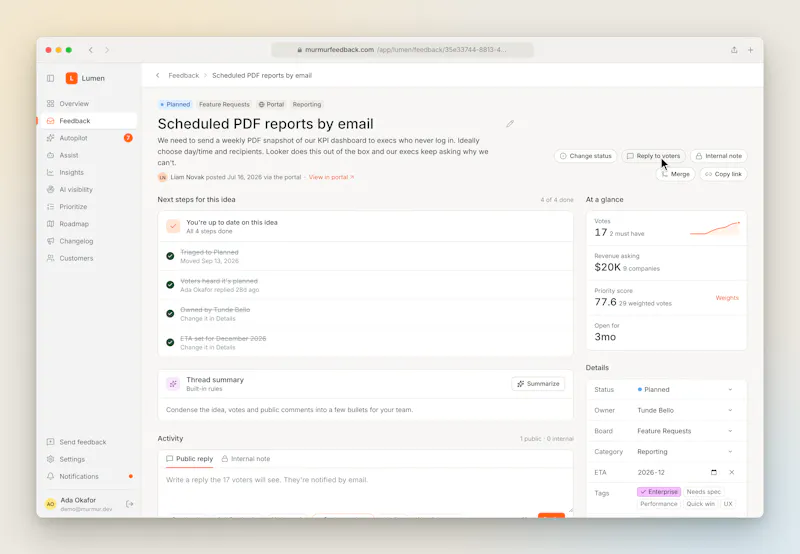 Murmur screenshot 5