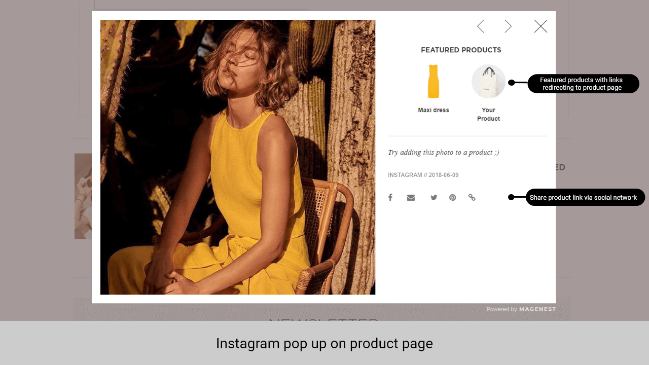 Magento Instagram Extension gallery image