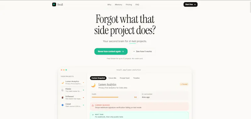 Recall screenshot 3