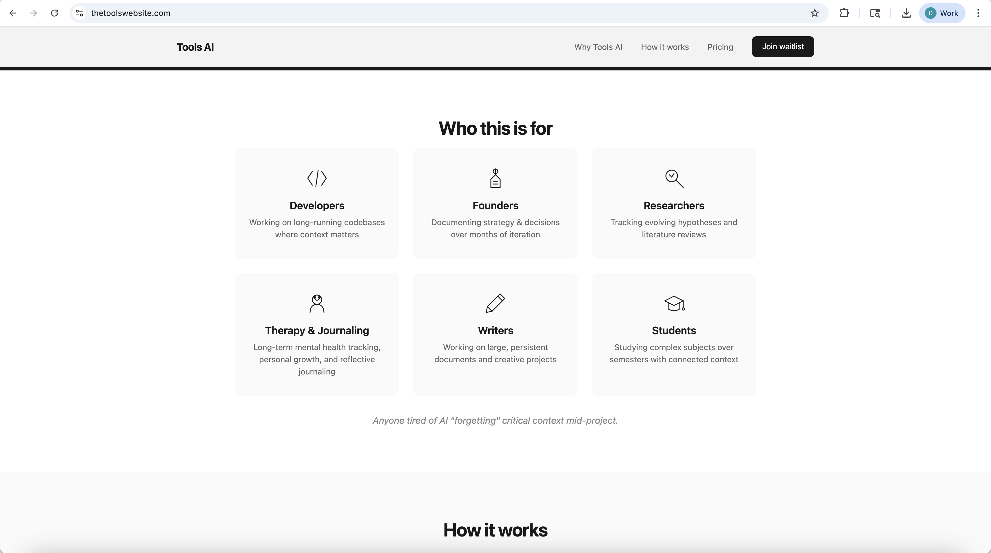 AI that never loses memory or code - Screenshot 2 showing product features and functionality