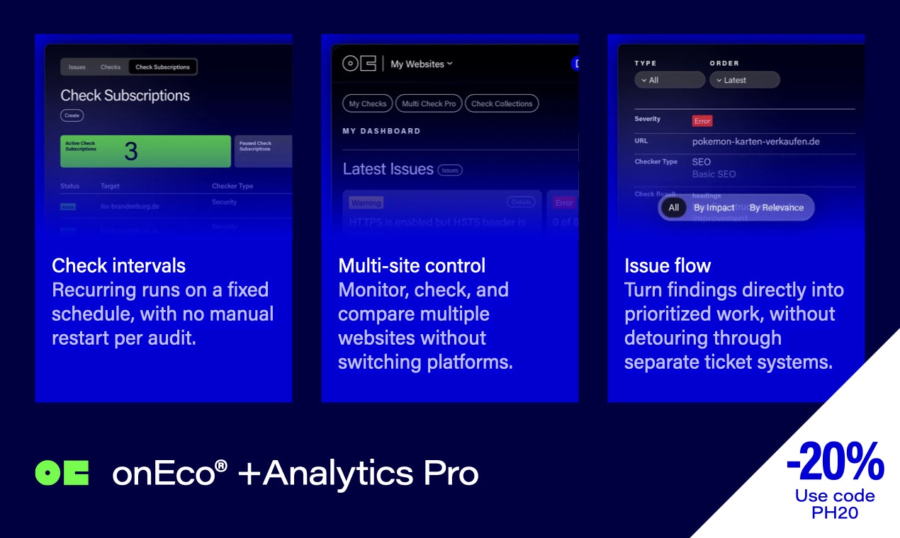 Next level analytics ●■ +Analytics Pro gallery image
